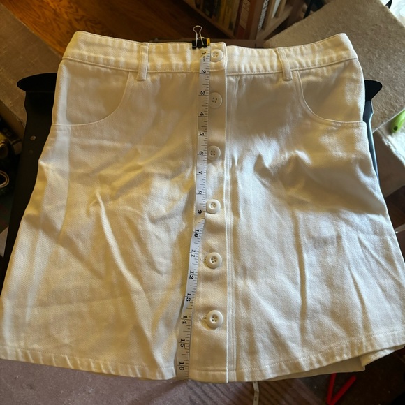 NWOT Jungmaven white button skirt - Picture 5 of 5
